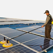 Double Head Solar Cleaning Brush,Solar Photovoltaic Cleaning Machine,Photovoltaic system cleaning device,with Rotating brush head,Strong Cleaning Power,7.5m