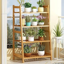 MIIKHI Plant standModern Rustic Plant Trellis Easy to Install Wooden Flower Stand Outdoor Corner Plant Shelf Plant Stand Multiple Plant Shelves Stand for Living Room T