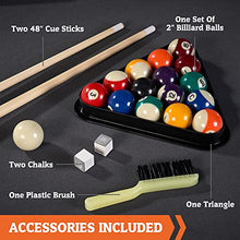 Hall of Games Arcade Drop Pocket Table with Pool Ball and Cue Stick Set White/Black