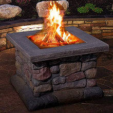 Campfire Patio Fire Pit,Large Outdoor Fire Pit,Portable Fire Pit,Table Brazier Garden,Square Fire Pit,Backyard Fire Pit,with Log Poker, Mesh Screen Lid 24.8In