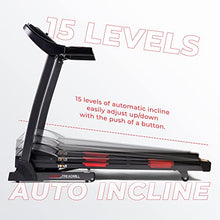 Sunny Health & Fitness Folding Incline Treadmill Black
