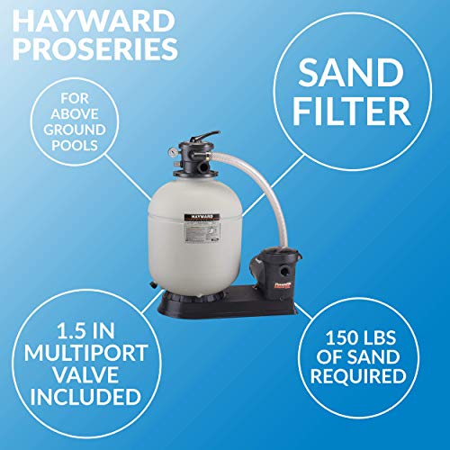 Hayward W3S180T92S ProSeries 18 In., 1 HP Sand Filter System Tan