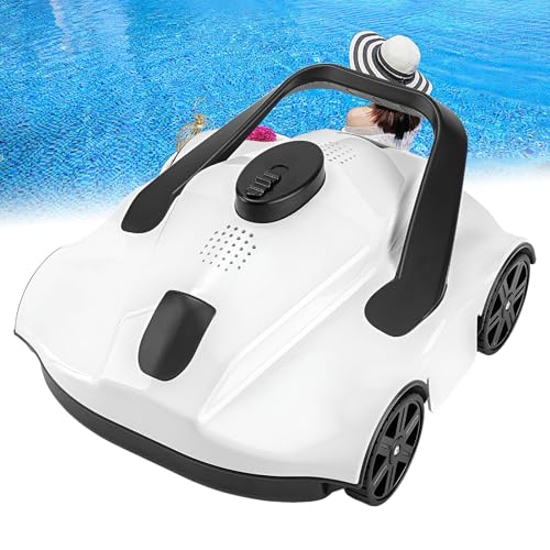 Robotic Pool Cleaners Advanced Cordless Robotic Pool Cleaner with 130-Minute Runtime | Self-Parking Technology | for Above-Ground Pools Up to 860 Sq Ft