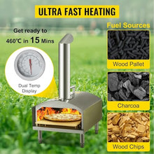 YDBMY Wood Fired Outdoor Pizza Oven – Pizza Ovens Wood Pellet Pizza Oven Wood Fired Pizza Maker,Portable Hard Wood Pellet Pizza Oven
