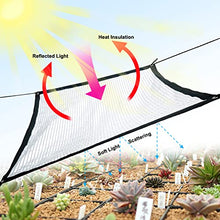 32.8x39.4ft Shade Cloth for Plants with Grommets 90% Sunblock Mesh Tarp, Greenhouse Heat Protection Aluminum Foil Shade Net for Garden Plants Patio Lawn Flowers Chicken Coop Car Outdoor