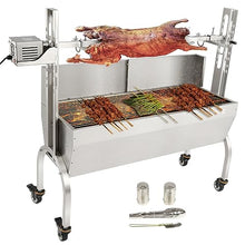 WactO 50W 132LBS Roaster Spit Rotisserie BBQ Grill for Pig, Lamb, and Chicken