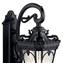 Kichler Tournai Outdoor Wall Sconce Light, Textured Black