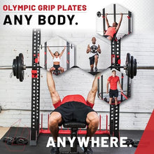 Lifeline Olympic Weight Set 355 lb Rubber Coated Plates Black