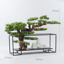 TATSEN Green Plants Bonsai Living Room Porch TV Cabinet Home Furnishing Soft Decorations (Color : A, Size : 80 * 25 * 50cm)