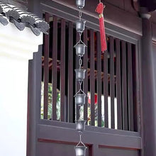 YUSIWOAL Rain Chain, Home Garden Patio Decoration Rainwater Collector Chain, Outdoor Rain Bell(Style2,240cm (8ft))