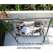 Eiwitany Outdoor Swing Triangular Structure Metal Material is Stable, Durable and Corrosion-Resistant Household Leisure Rocking Chair (Double)