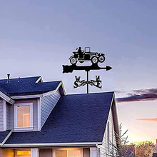 Simple and Strong Rooftop Weathervane Wind Vane Steel Weathervane Roof Vane Measuring Tools Weather Vane Metal Ornament Wind Vane. (Motorist)