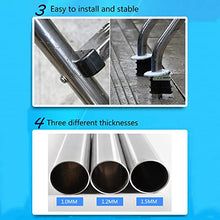 Stainless Steel Swimming Pool Handrail Swimming Pool Ladder, Inground 5 Step Non-Slip Ladder, Heavy Duty Non-Slip Ladder, Complete Accessories, Easy Assembly, Weight Capacity 440lbs, Silver