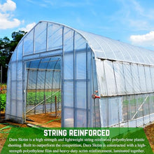 Farm Plastic Supply - String Reinforced 4 Year UV Resistant 10 mil Clear Greenhouse Plastic Sheeting - 4 Year UV Resistant Polyethylene Greenhouse Film, Hoop House Green House Cover (42' x 100')