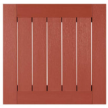 highwood AD-KITCHGL2-RED 2 Lehigh Garden Chairs with 1 Square Side Table 3-Piece Set, Rustic Red