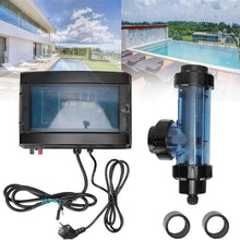 QIUFANGM Salt Water Chlorination System for Above Ground Swimming Pool up to 25000 Gallons Chlorinator Saltwater Electronic Chlorine Generator,50g/h(30g/h)