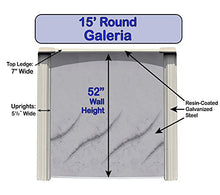 Wilbar Galeria 15' x 52" Round Above-Ground Pool Kit Blue/Taupe