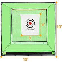 Gagalileo Golf Practice Hitting Nets Heavy Duty Portable Golf Cage 10x10x10FT