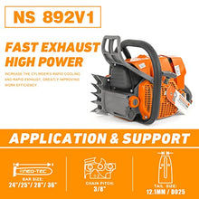 NEO-TEC Chainsaw NS892V1 92CC Gas Chain Saw Fit 24/28/36/42 Inch Bar, For Big Wood Cutting, All Parts Fit MS660 066 G660 Chainsaws Without Bar