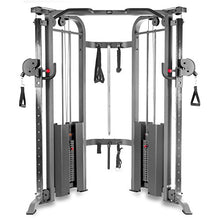 XMark Functional Trainer Cable Machine Home Gym XM-7626 Gray with Upgraded Accessories & Bench