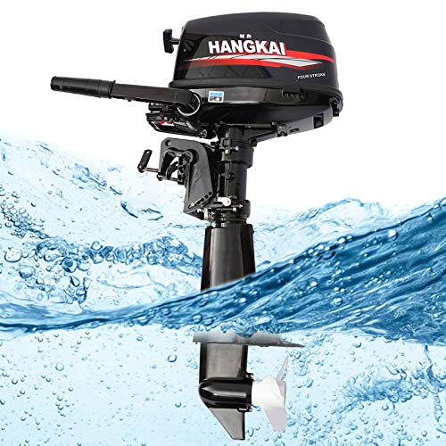 SNKOURIN 6.5HP 4 Stroke Outboard Motor with Water Cooling & CDI Ignition Black