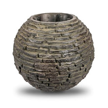 Aquascape Stacked Slate Sphere Water Fountain and Installation Kit for Yard, Landscape, and Garden, Small, 78249