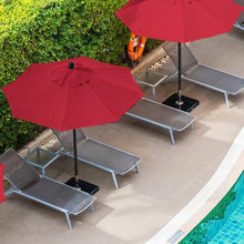 MXJCKSOQ UV Protection Canopy Replacement for 2- Sun Umbrella - Outdoor Parasol Top Cover Grass Green Perfect for Sun Shade & Weather Resi /8 arms,Red-6.5ft (200cm)/8 arms