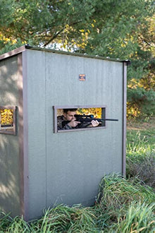 OverEZ Chicken Coop Weather Resistant Hunting Blind 4' x 4' Portable Durable Forest Green