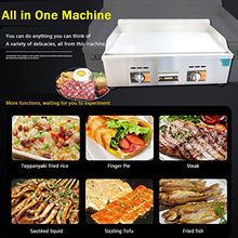 Commercial Gas Griddle, Heavy Duty Propane Gas Griddle, Countertop Gas Commercial Griddle with Manual Control Burners, Stainless Steel Portable Grill, Restaurant Kitchen Camping BBQ,518