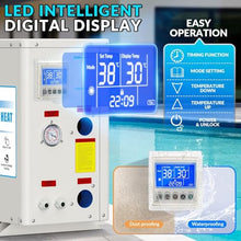 Doniks 22000 BTU Pool Heat Pump, for 7000 Gallons Above Ground and Inground Pool,Swimming Pool Heaters,230V~240V, with Digital Display Multi-Protection