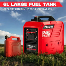 2450 Watt Inverter Generator, 120V Gas Powered Generator Super Quiet, RV Ready/EPA for RV, Camping and Home，Red