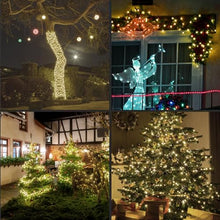 LAMPHOME 1200LED (24pk of 50L) String Lights, LED Christmas Lights, 6" SPACING,Green Wire,Warm White