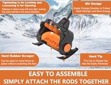 Cordless Electric Snow Blower with Auxiliary Handle, Includes Battery & Charger for Easy Snow Removal
