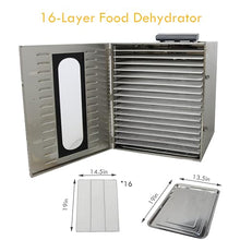 BREVELTION Food Dehydrator 16 Layers Silver