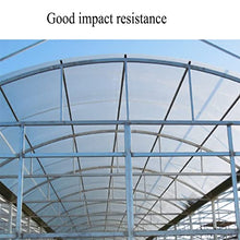 LFFH Polycarbonate Roofing Sheet, 1mm Glassfiber Panel Rainproof Daylighting Panels Clear Roofing Panels for Greenhouse Greenhouse (Color : Clear, Size : 1.2x5M)