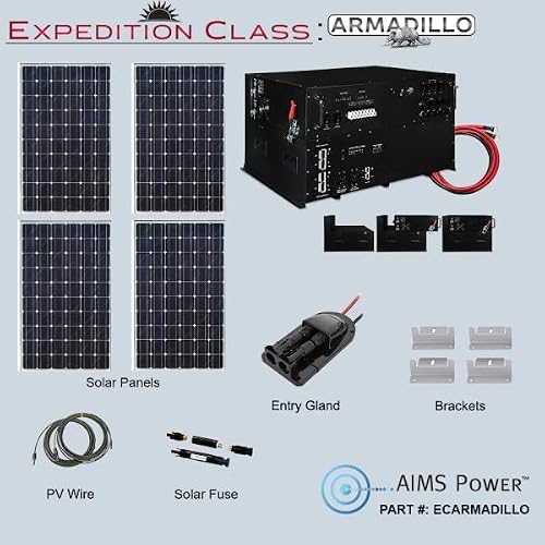 AIMS Expedition Armadillo 760W Solar 3000W All-in-One Solar Kit