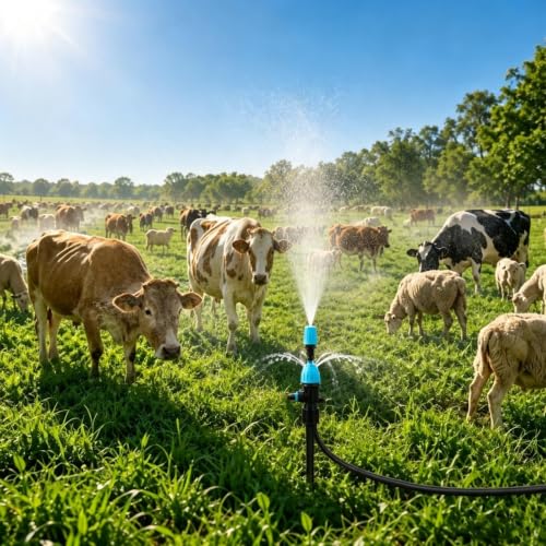 Outdoor Cooling Misting System Kit for Cattle Sheep Horses Farm