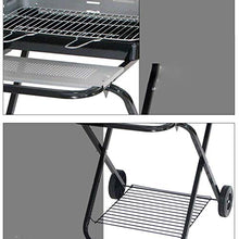 Grill Charcoal Barbecue Cooker Portable Home Outdoor Camping Picnics Grill Stainless Steel Mesh Non-Stick Tray