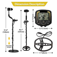 UYCVT Metal Detectors, Tx-850 Gold Metal Detector High Performance Underground Treasure Hunter LCD Screen Display Super Stable Modes