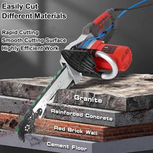 13In/18In Concrete Chainsaw Heavy-Duty Electric Diamond Concrete Chain Saw, 5800W/6500W Electric Chain Cutter, Handheld Concretes Chainsaw With Water Fed Dust Suppression, For Granite (35cm)
