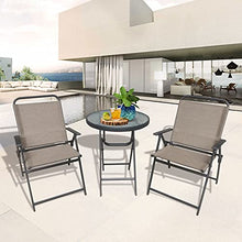TYZK Outdoor Wicker Rattan Patio Bistro Set Bistro Folding Table and Chair Set Garden Outdoor