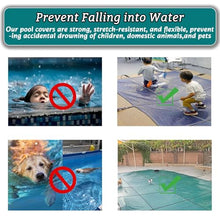 HAIXHX Round Pool Safety Cover for Wood Deck, Heavy Duty Winter Inground Swimming Pools Covers, 8 10 12 14 15 18 21 24 28 30 32 Foot Home Pool Protector Covering(Green,27 Foot)