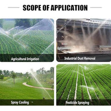 HYZHANHONG Impact Type Sprinkler Head, 2-Inch Farm Irrigation Spray Gun, 360 ° Large-Area Water Spray, with Pressure Gauge, Used for Irrigation of Farm Lawns and Gardens