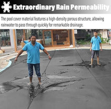 WAHHWF 10 9.5 8.5 7.5 6.5 5.5 4.5 3.5 2.6 m Winter Pool Cover Round Black, Large Heavy Duty Mesh PP Swimming Pool Safety Covers for Inground Pools, Custom Size, Hardware Installation(32.5ft/9.9m)