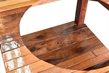 Reclaimed Tropical Hardwood 22" Offset Hole Kamado BBQ table