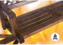 KYTGFH Patio Swing Porch Hang Club Bench Chair,Outdoor Patio Swing with Stand,Rocking Chair Wooden Garden Swing Outside Furniture Patio Swing Outdoor Lounge Chair