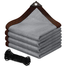 LCYGHA Shade Fabric Sun Shade Cloth Privacy Screen with Grommets for Patio Garden Pergola Cover Canopy 49 x 62 FT, Gray