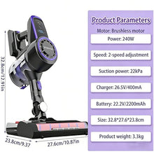 PioMue Pool Table Vacuum Cleaner, Electric Billiard Cloth Cleaner with LED Light, 22kPa Suction Power, 2-Speed Settings, for Cleaning and Care Table Cloth Care