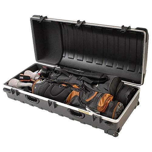 SKB Double ATA Golf Bag Travel Case with Wheels Black