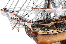 Old Modern Handicrafts USS Constitution Ship Model with Display Case Multi Color